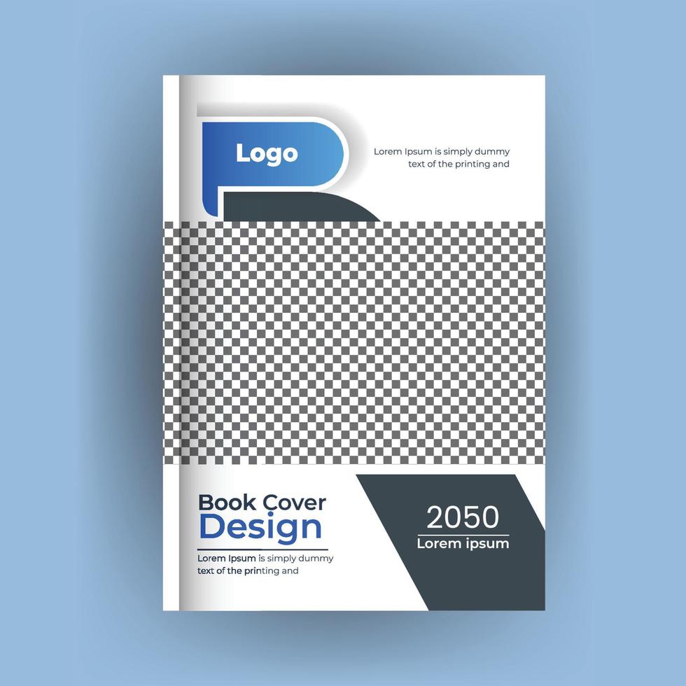 copertina del libro di affari aziendali e progettazione del rapporto annuale vettore