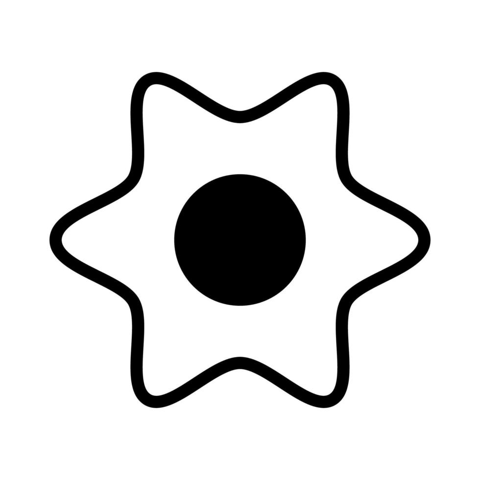 modello di icona del sole vettore