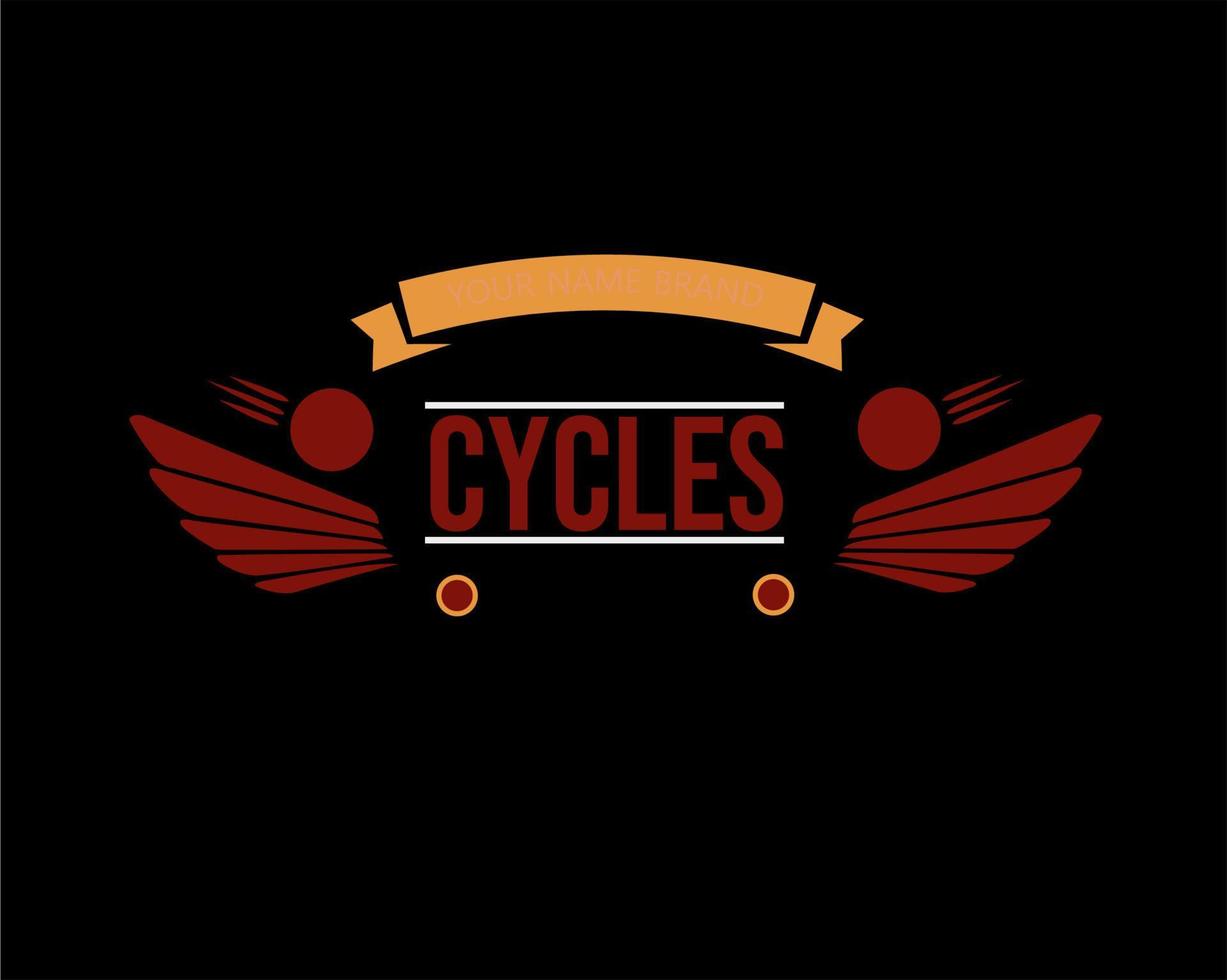modello di icona logo emblema moto vettore
