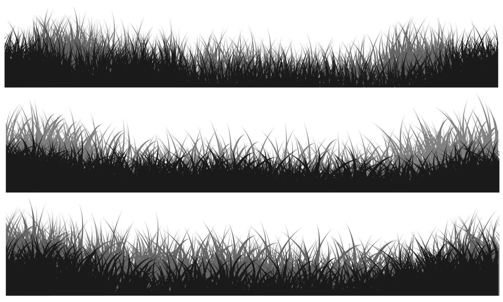erba in bianco e nero, fondo erboso, campo erboso vettore