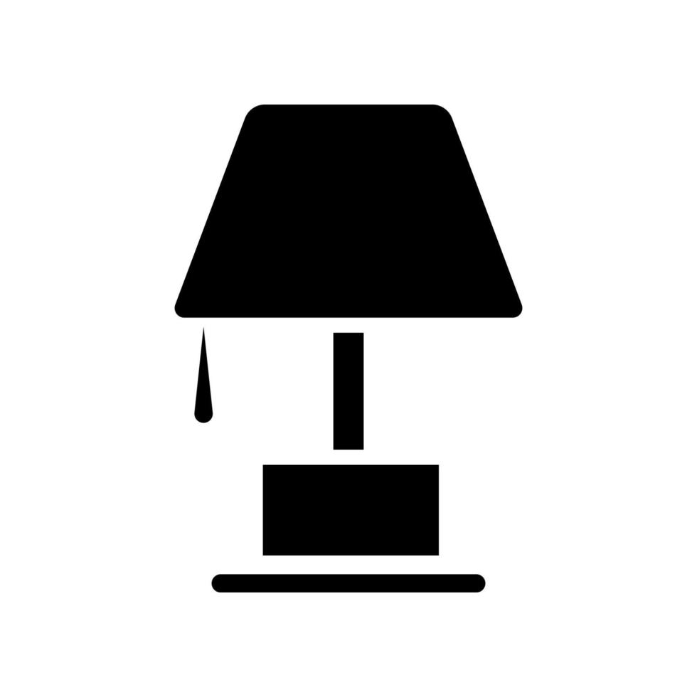illustrazione grafica vettoriale dell'icona della lampada da tavolo