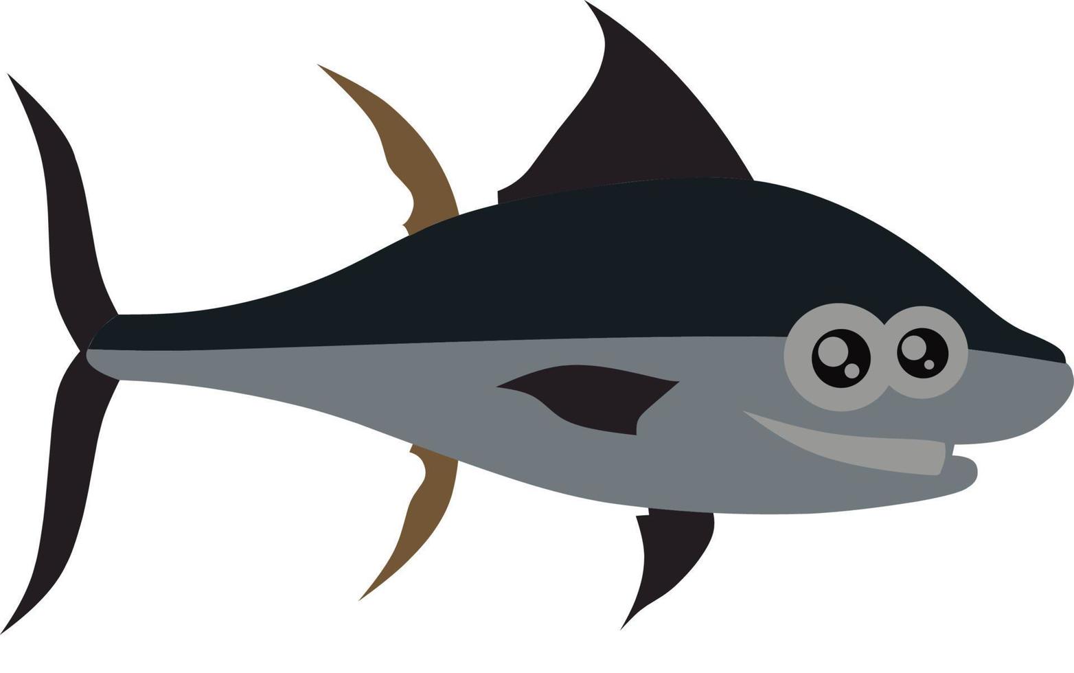 cartone animato di tonno vettore