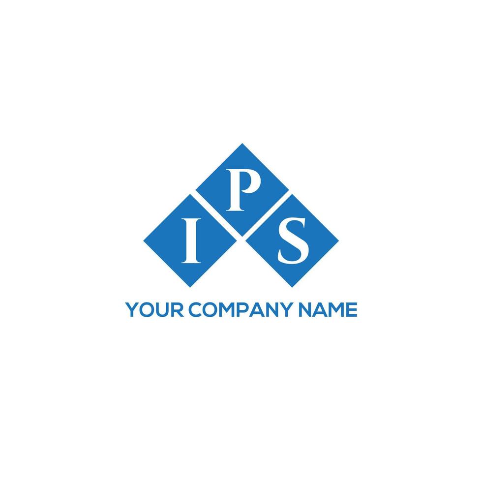 ips lettera logo design su sfondo bianco. ips creative iniziali lettera logo concept. disegno della lettera ips. vettore