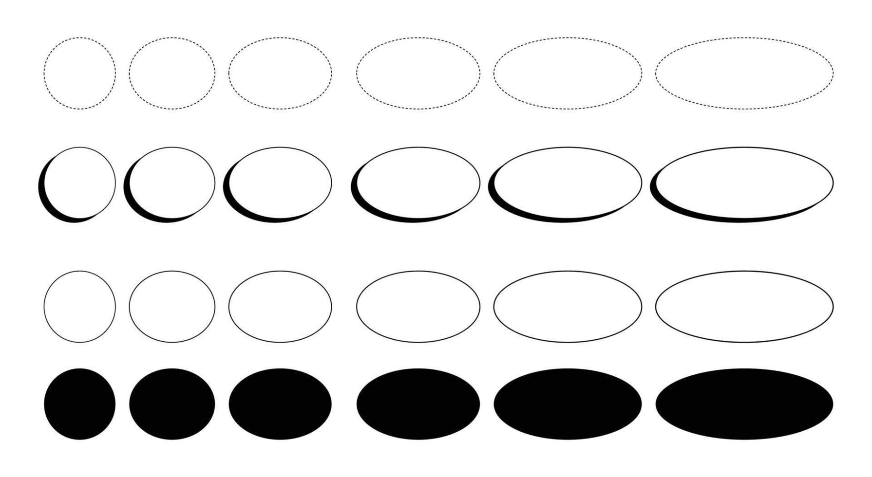 elementi astratti di forma ovale e sfondo a forma libera. vettore