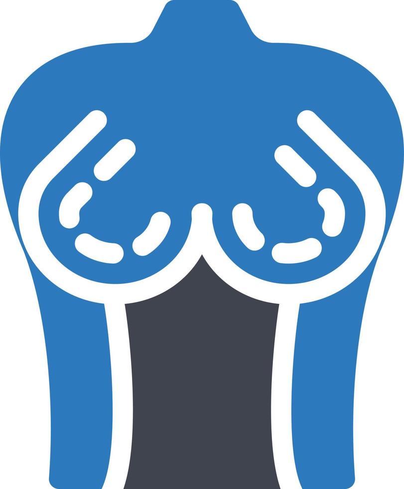illustrazione vettoriale di chirurgia del seno su uno sfondo simboli di qualità premium. icone vettoriali per il concetto e la progettazione grafica.