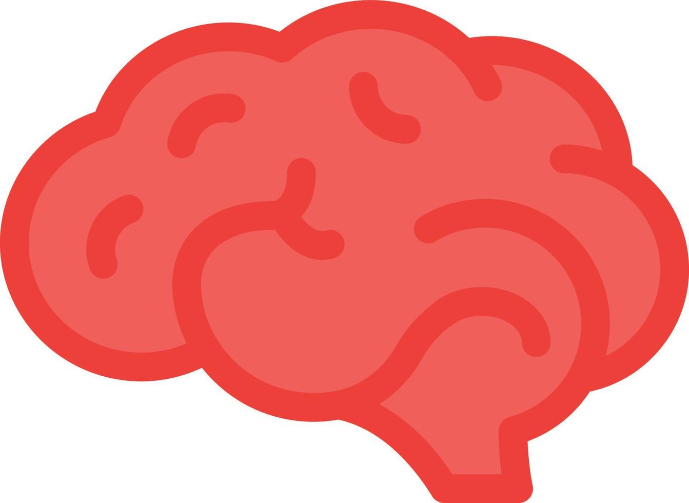 illustrazione vettoriale del cervello su uno sfondo. simboli di qualità premium. icone vettoriali per il concetto e la progettazione grafica.