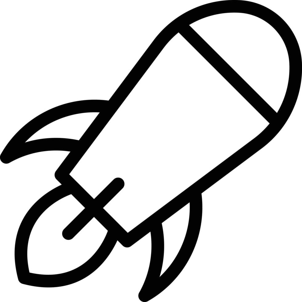illustrazione vettoriale del razzo su uno sfondo simboli di qualità premium. icone vettoriali per il concetto e la progettazione grafica.