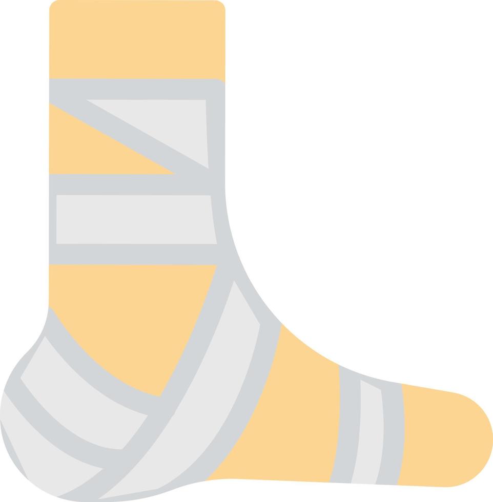 illustrazione vettoriale della fasciatura del piede su uno sfondo. simboli di qualità premium. icone vettoriali per il concetto e la progettazione grafica.