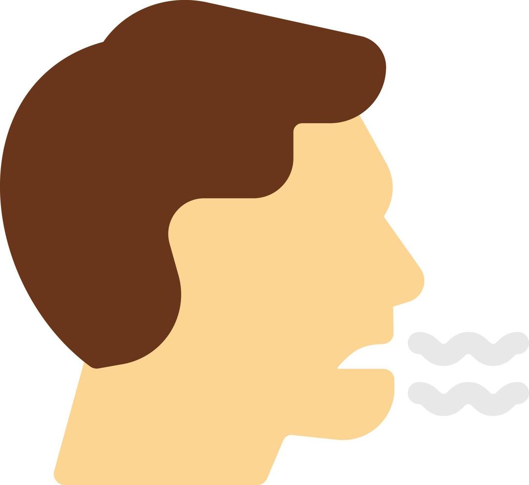 illustrazione vettoriale dell'odore della bocca su uno sfondo. simboli di qualità premium. icone vettoriali per il concetto e la progettazione grafica.