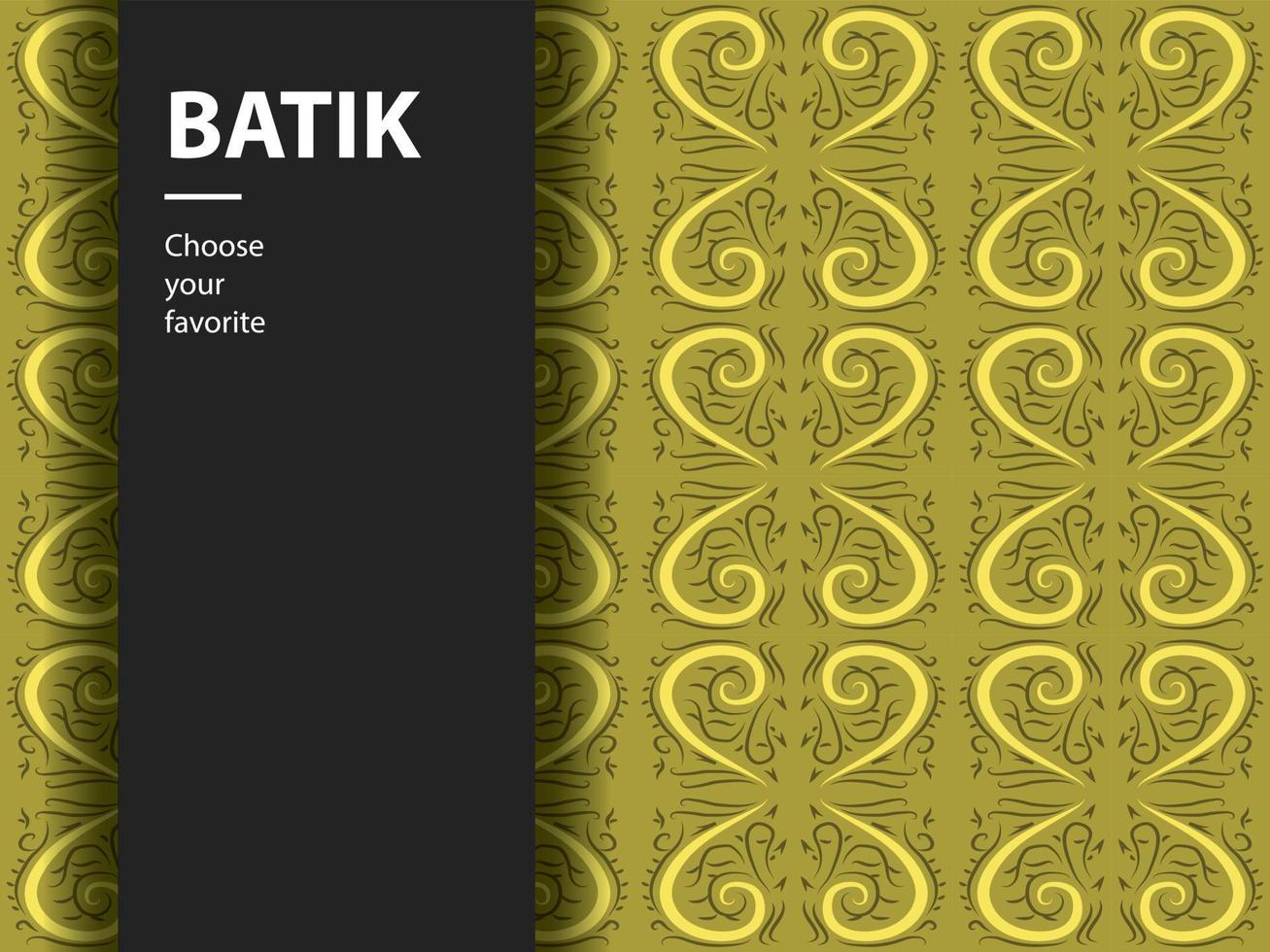 batik etnico vettore modello indonesiano moda senza cuciture tessile vintage astratto cultura piatta arte