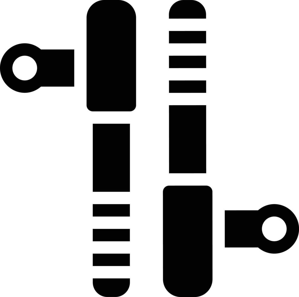 illustrazione vettoriale di tonfa su uno sfondo. simboli di qualità premium. icone vettoriali per il concetto e la progettazione grafica.