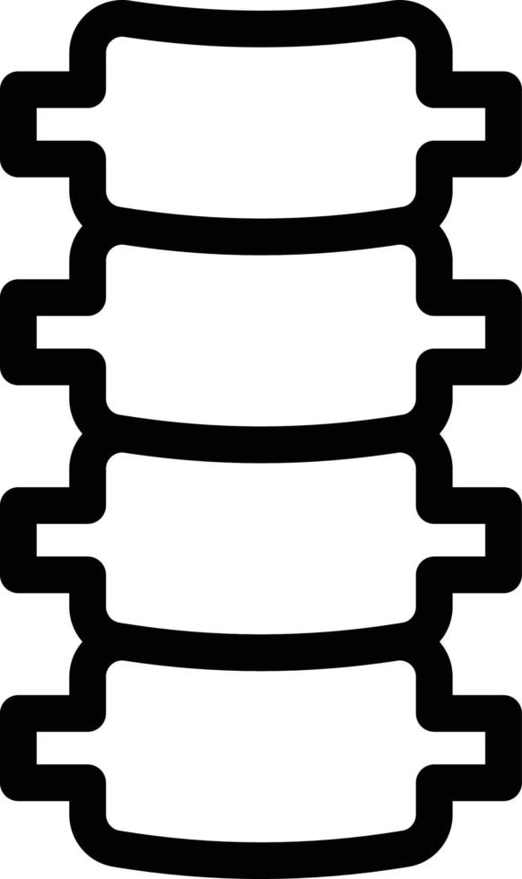 illustrazione vettoriale della colonna vertebrale su uno sfondo. simboli di qualità premium. icone vettoriali per il concetto e la progettazione grafica.