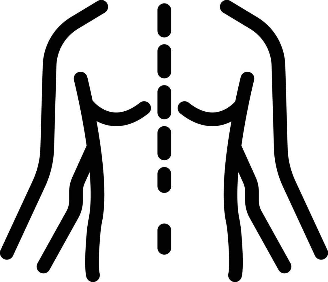 illustrazione vettoriale di chirurgia del corpo su uno sfondo. simboli di qualità premium. icone vettoriali per il concetto e la progettazione grafica.