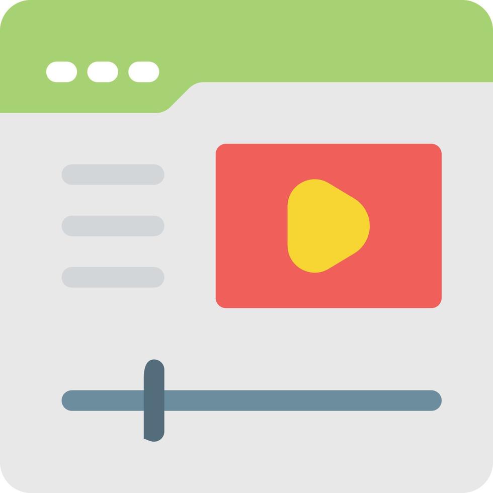 illustrazione vettoriale del lettore video su uno sfondo simboli di qualità premium. icone vettoriali per il concetto e la progettazione grafica.