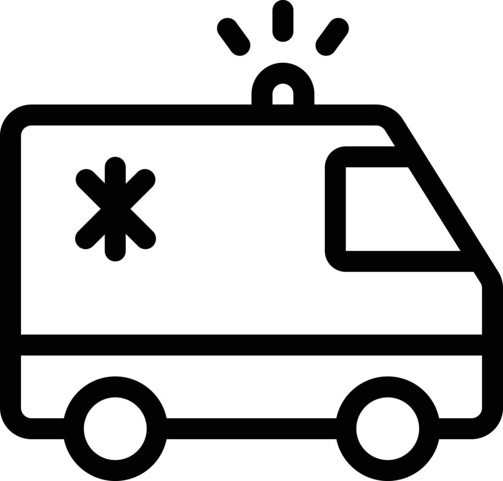 illustrazione vettoriale dell'ambulanza su uno sfondo simboli di qualità premium. icone vettoriali per il concetto e la progettazione grafica.