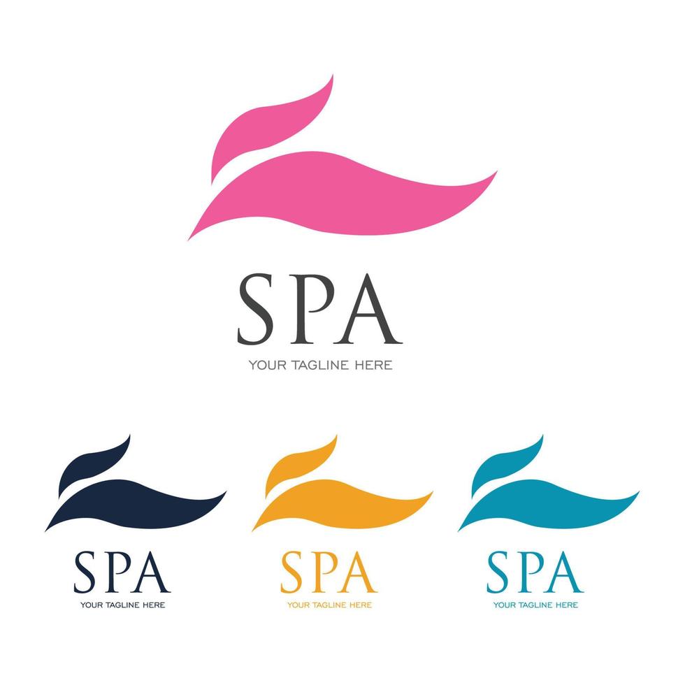 logo di bellezza spa vettore