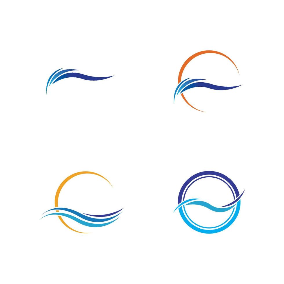 logo dell'onda d'acqua vettore