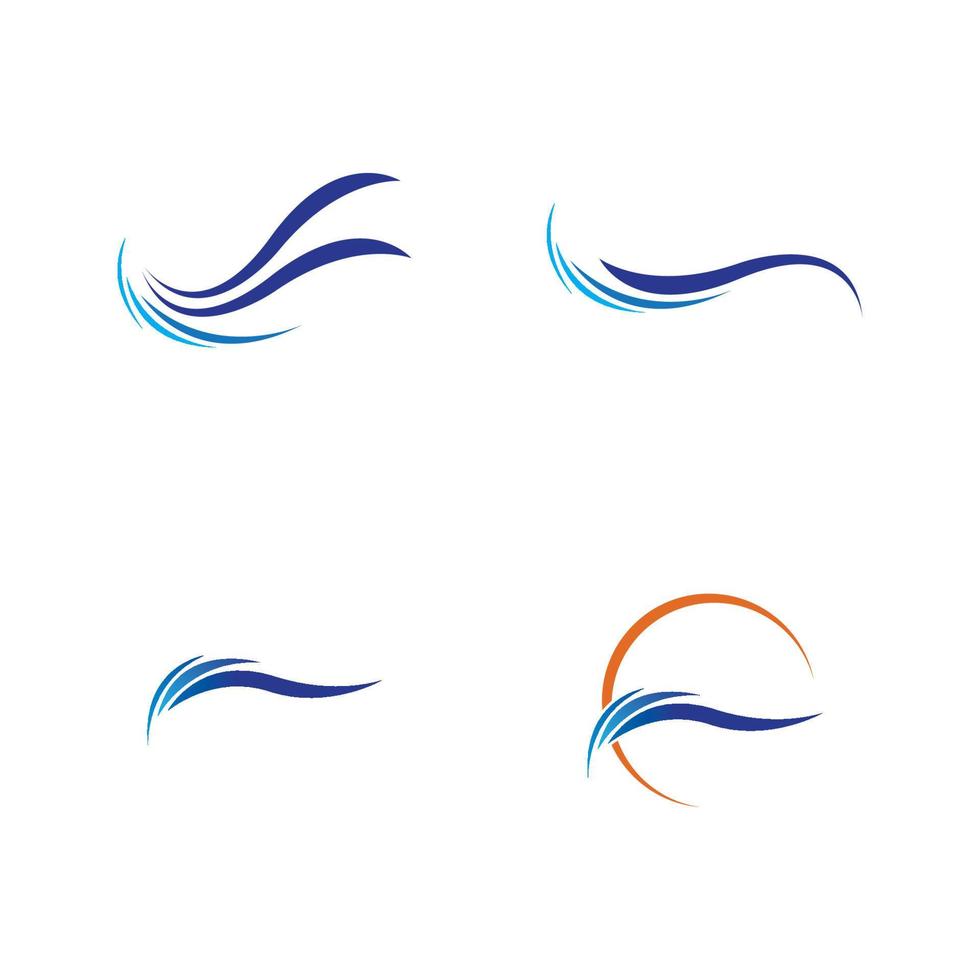 logo dell'onda d'acqua vettore