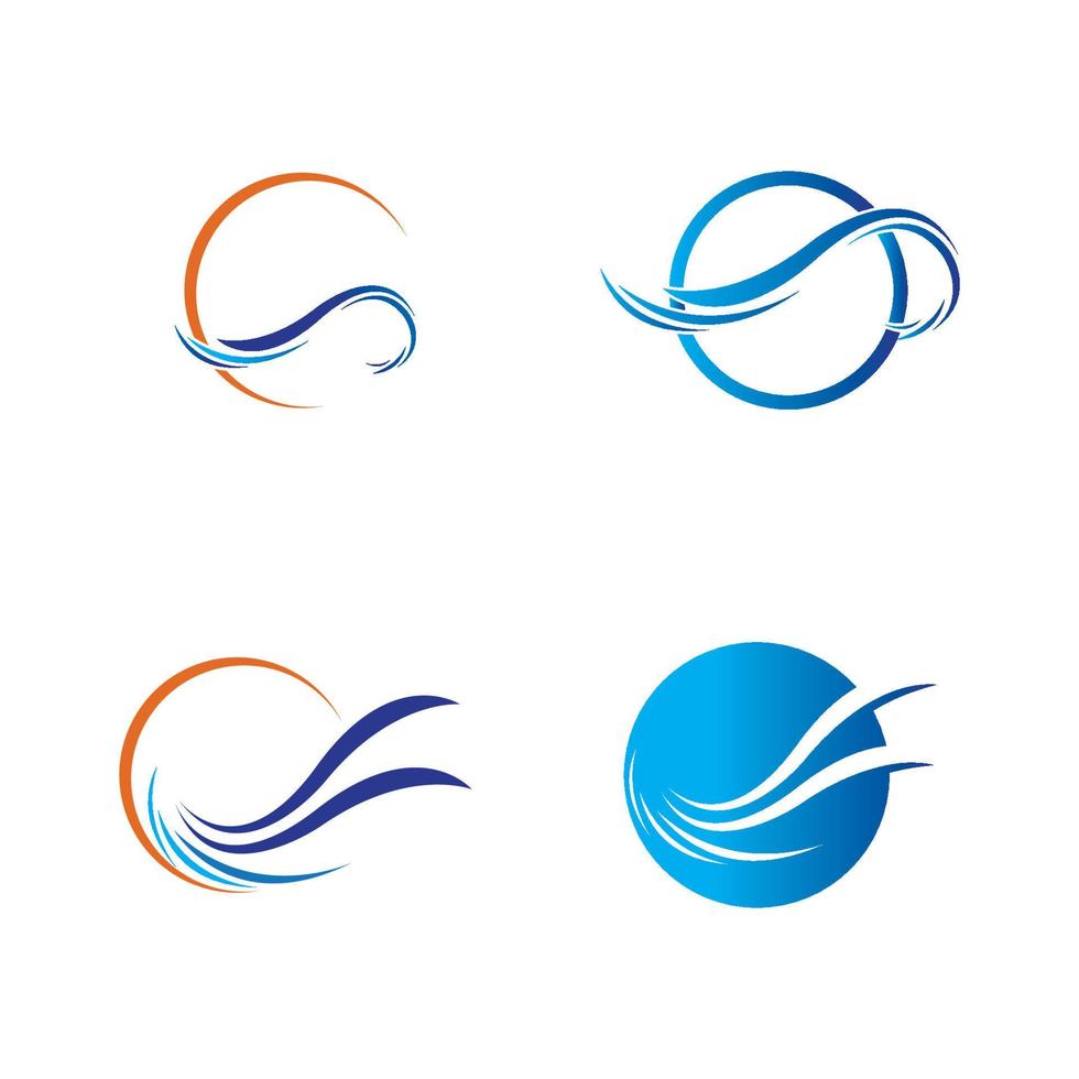 logo dell'onda d'acqua vettore