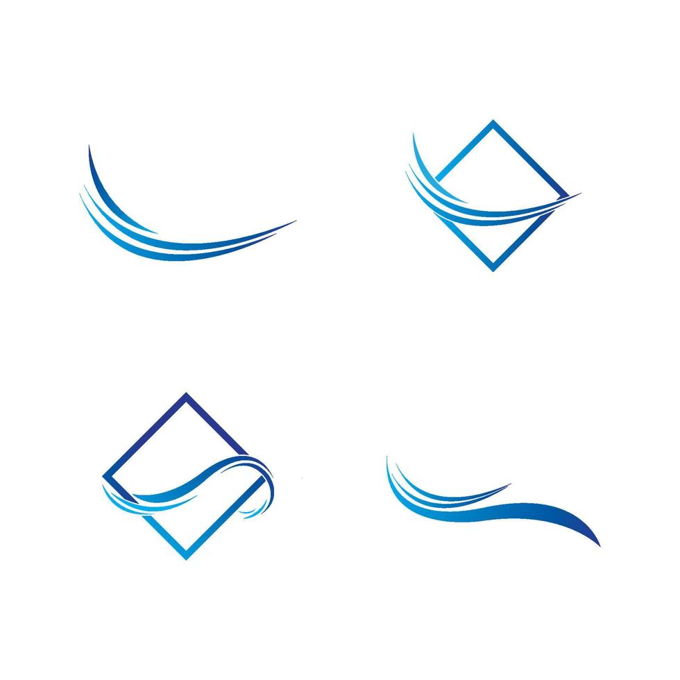 logo dell'onda d'acqua vettore