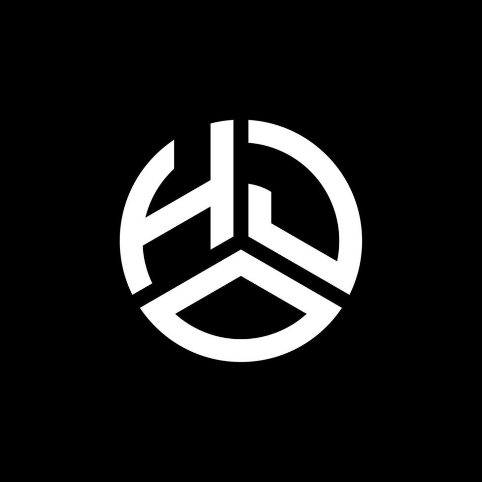 hjo lettera logo design su sfondo bianco. hjo creative iniziali lettera logo concept. disegno della lettera hjo. vettore