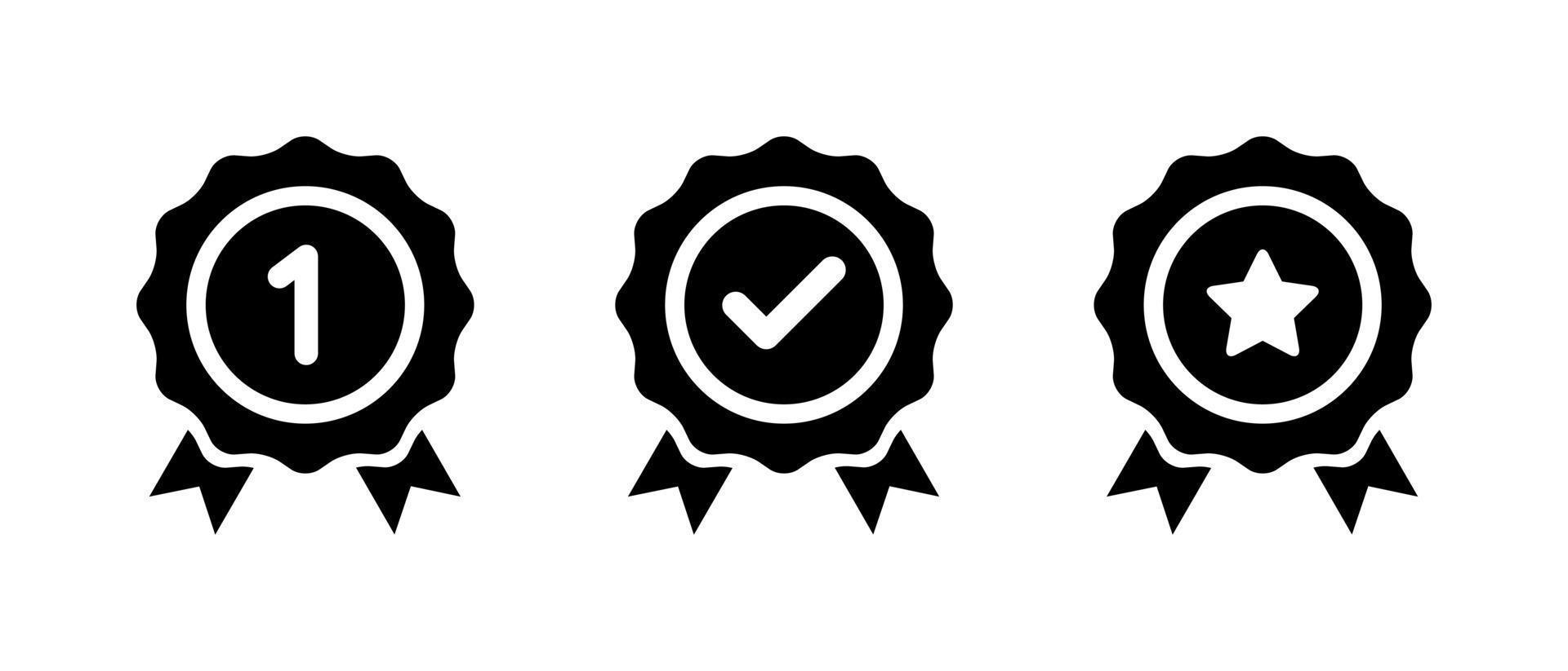 vettore icona garanzia garanzia. simbolo del segno distintivo del premio