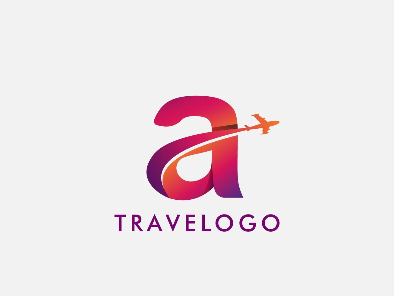 illustrazione vettoriale di viaggio logo design