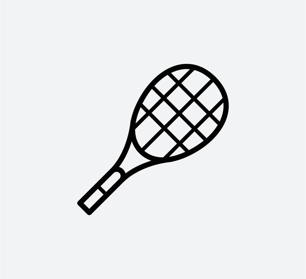 palla da tennis icona logo vettoriale design piatto stile