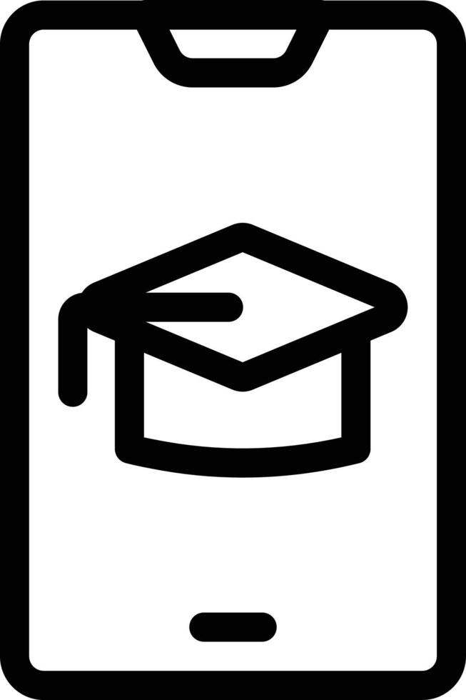 illustrazione vettoriale di laurea in linea su uno sfondo simboli di qualità premium. icone vettoriali per il concetto e la progettazione grafica.