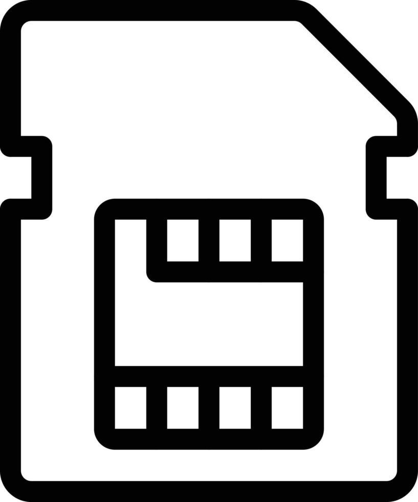 illustrazione vettoriale della scheda SD su uno sfondo. simboli di qualità premium. icone vettoriali per il concetto e la progettazione grafica.