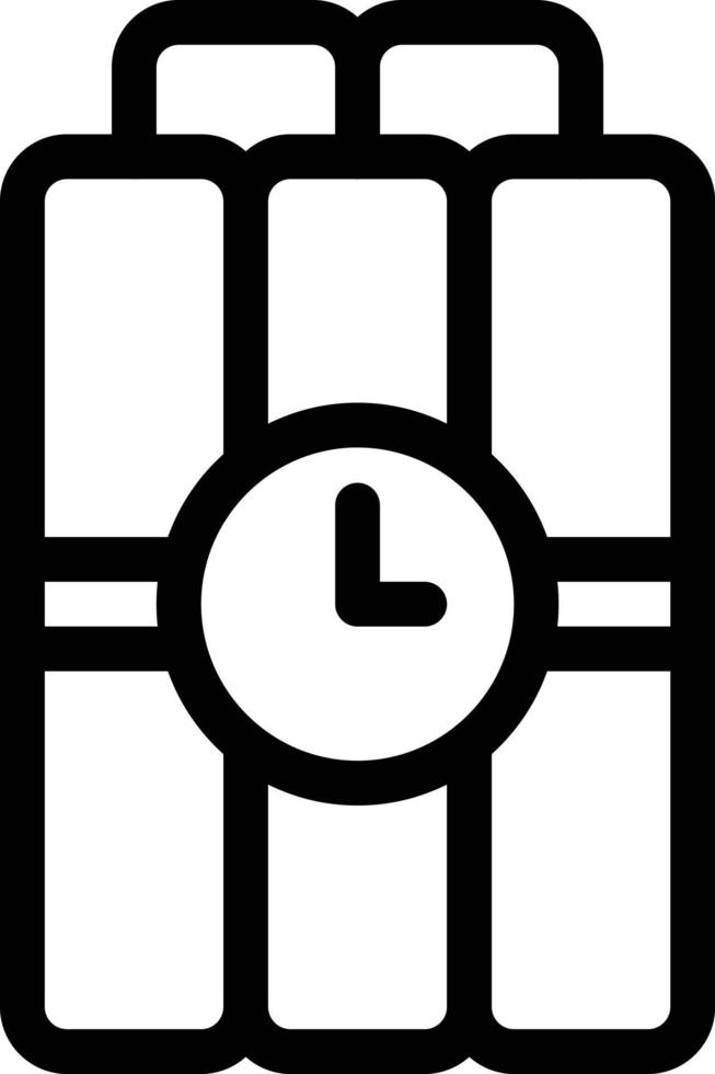 illustrazione vettoriale del timer della bomba su uno sfondo. simboli di qualità premium. icone vettoriali per il concetto e la progettazione grafica.