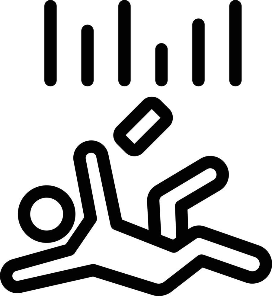 illustrazione vettoriale di caduta di scivolamento su uno sfondo. simboli di qualità premium. icone vettoriali per il concetto e la progettazione grafica.