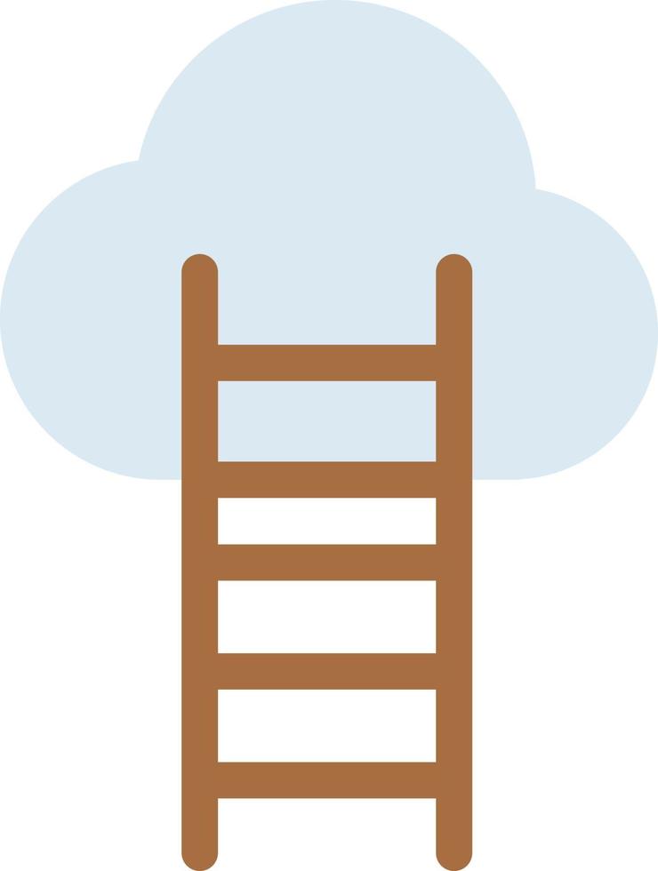 illustrazione vettoriale delle scale della nuvola su uno sfondo. simboli di qualità premium. icone vettoriali per il concetto e la progettazione grafica.