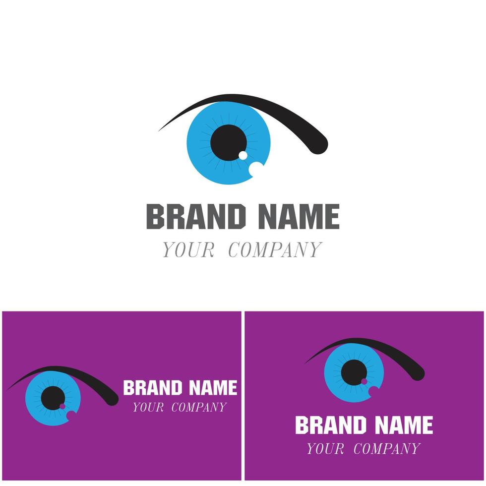 identità del marchio corporate eye care vector logo design