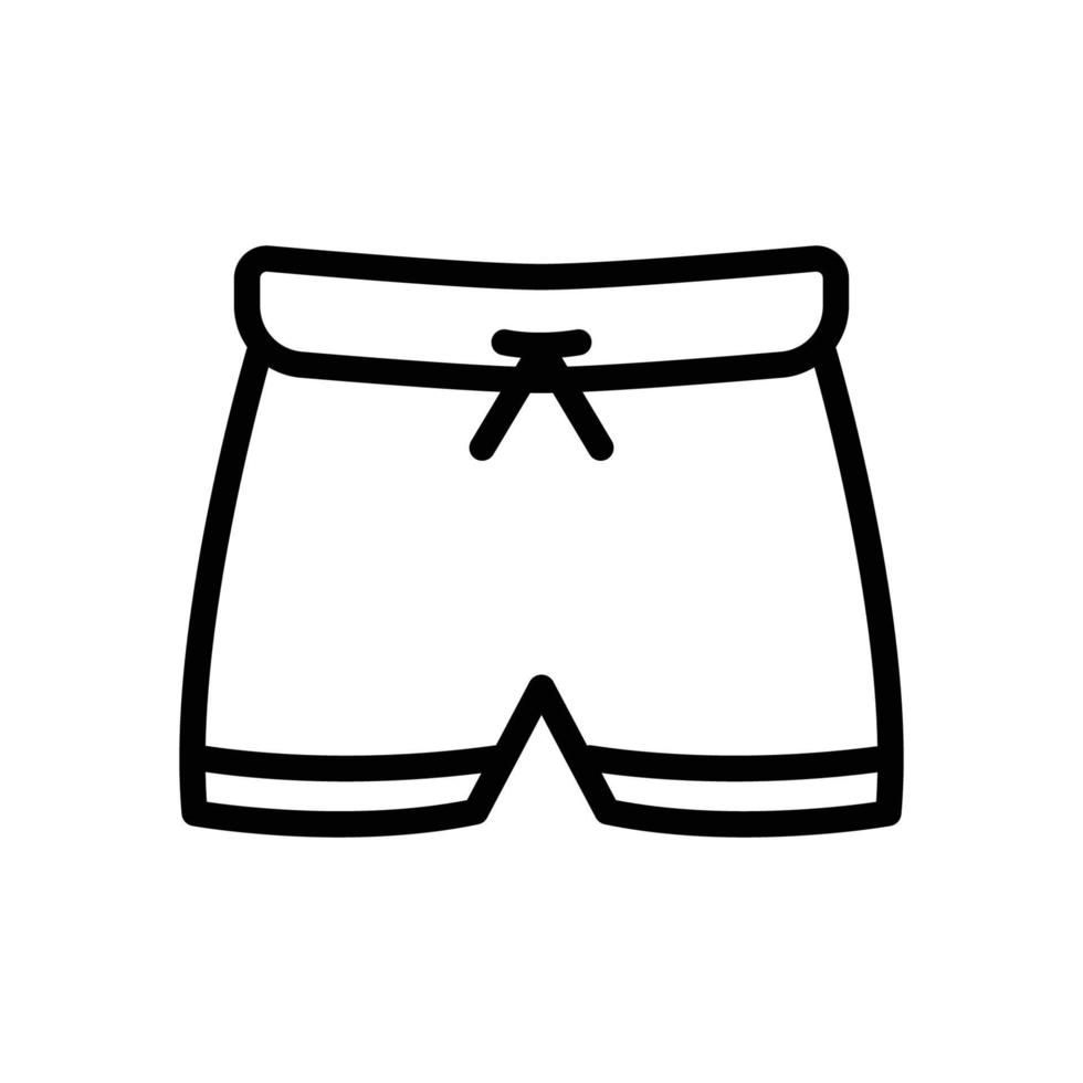 vettore icona costume da bagno da uomo. nuoto, sport. stile icona linea. illustrazione di design semplice modificabile