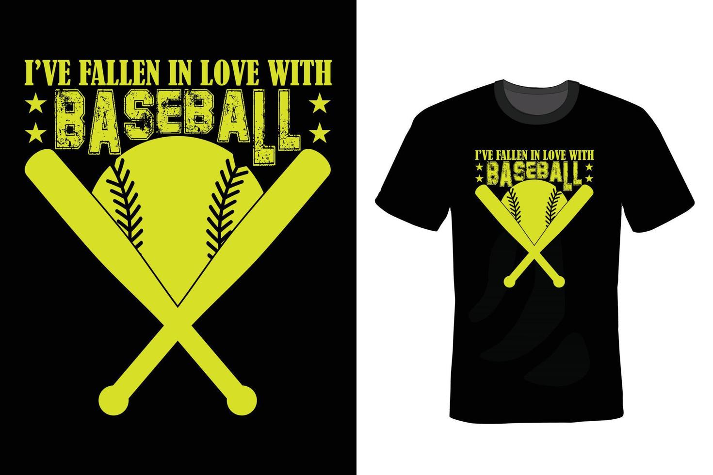 design della maglietta da baseball, vintage, tipografia vettore