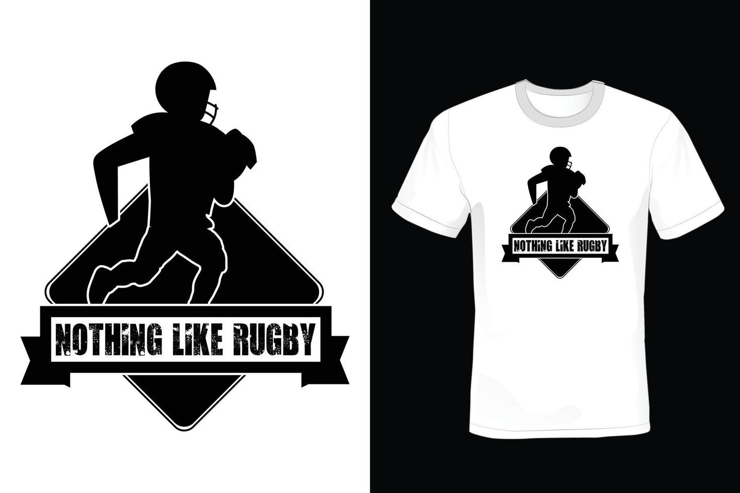 design della maglietta da rugby, vintage, tipografia vettore