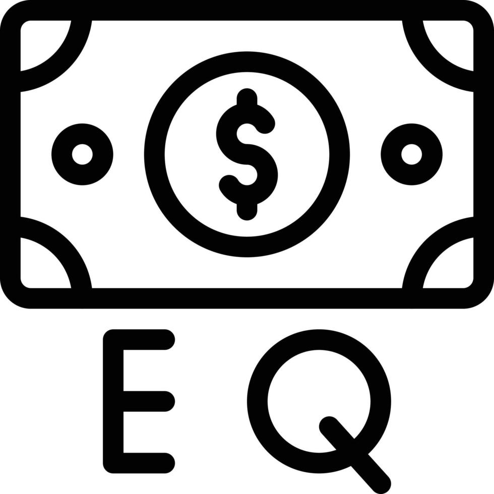 illustrazione vettoriale di cash eq su uno sfondo. simboli di qualità premium. icone vettoriali per il concetto e la progettazione grafica.