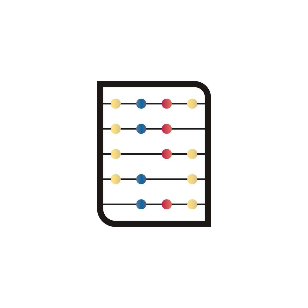 sfondo vettoriale icona abaco