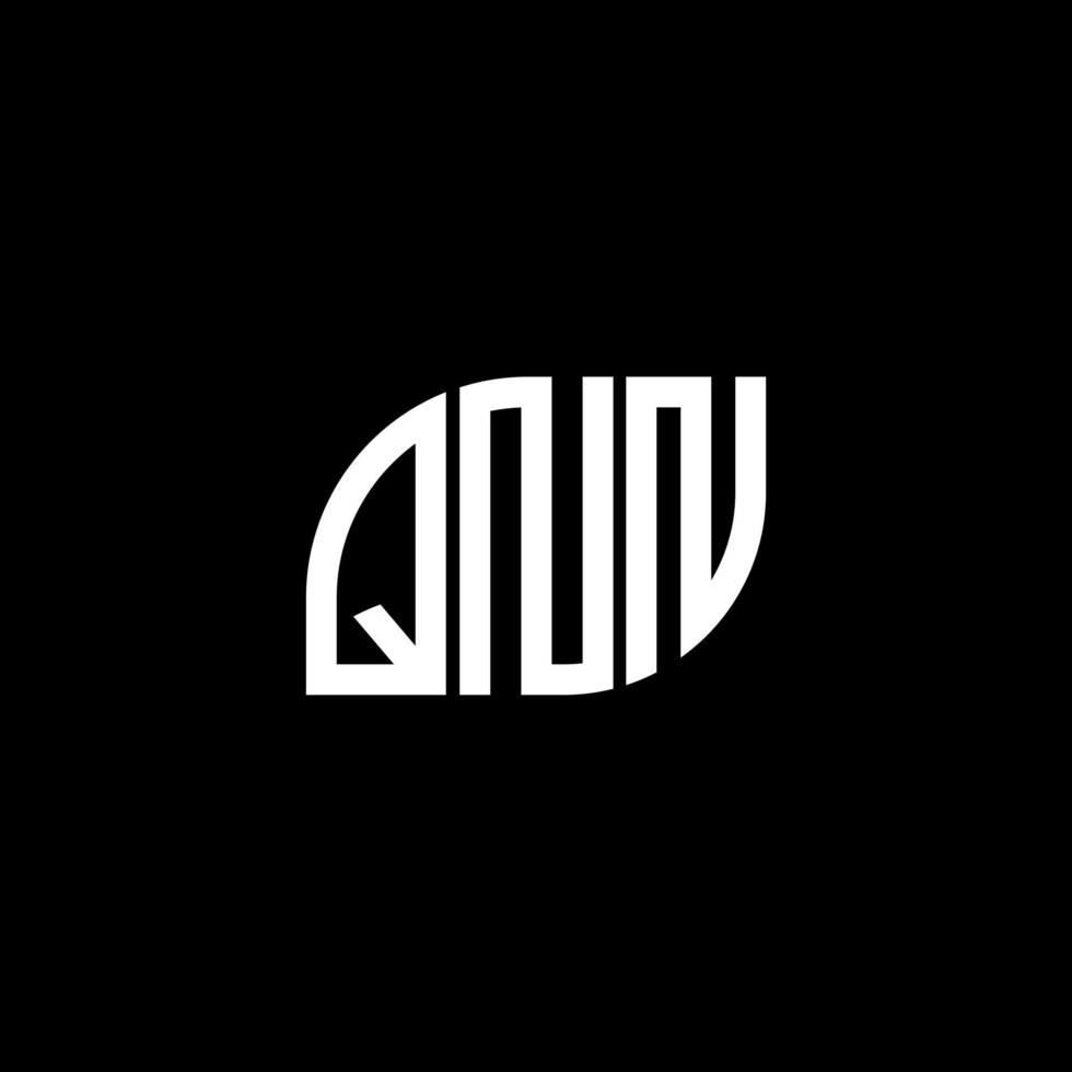 qnn lettera logo design su sfondo nero.qnn iniziali creative logo lettera concept.qnn vettore lettera design.