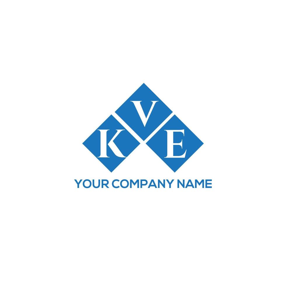 kve lettera logo design su sfondo bianco. kve creative iniziali lettera logo concept. disegno della lettera kv. vettore