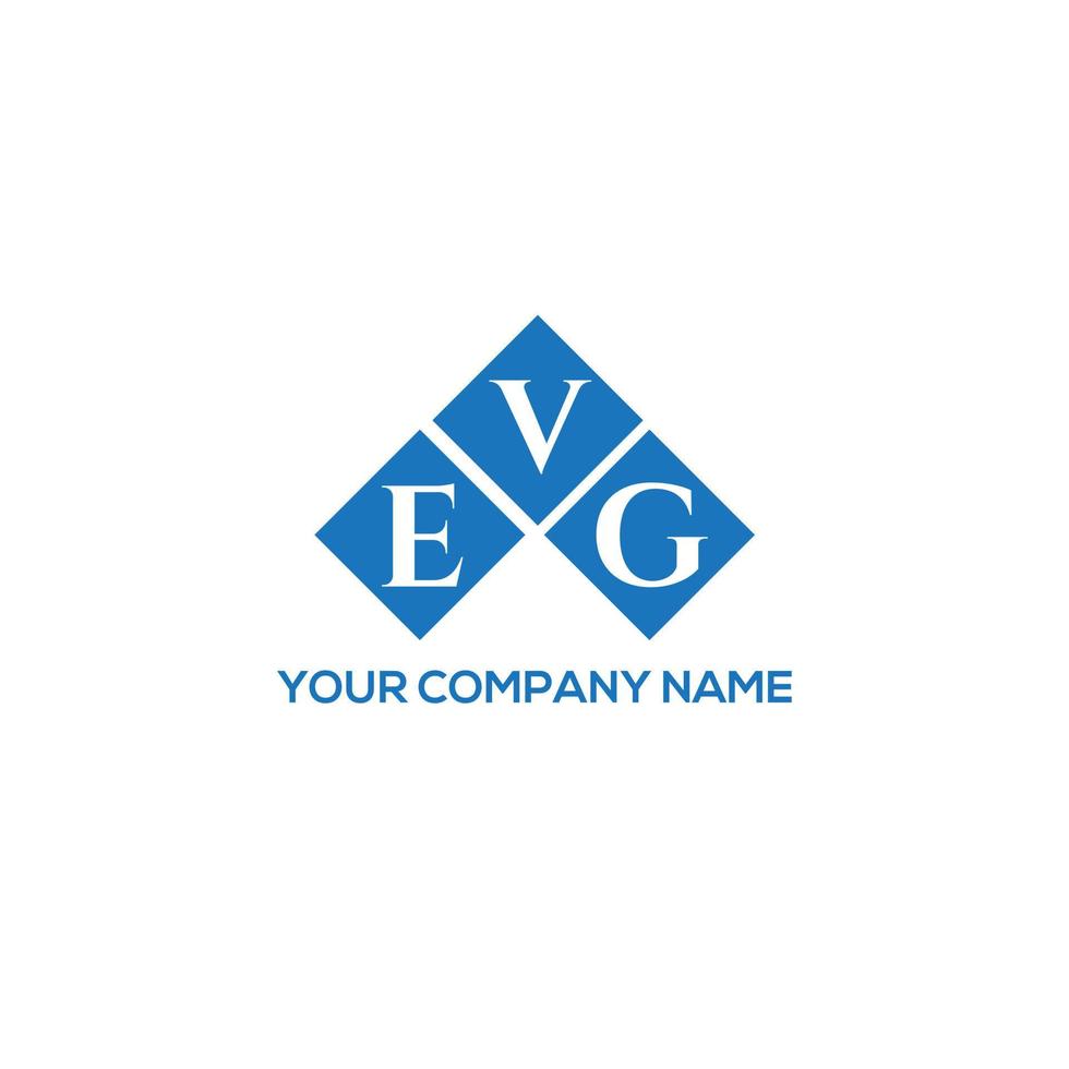 evg lettera logo design su sfondo bianco. evg creative iniziali lettera logo concept. disegno della lettera evg. vettore