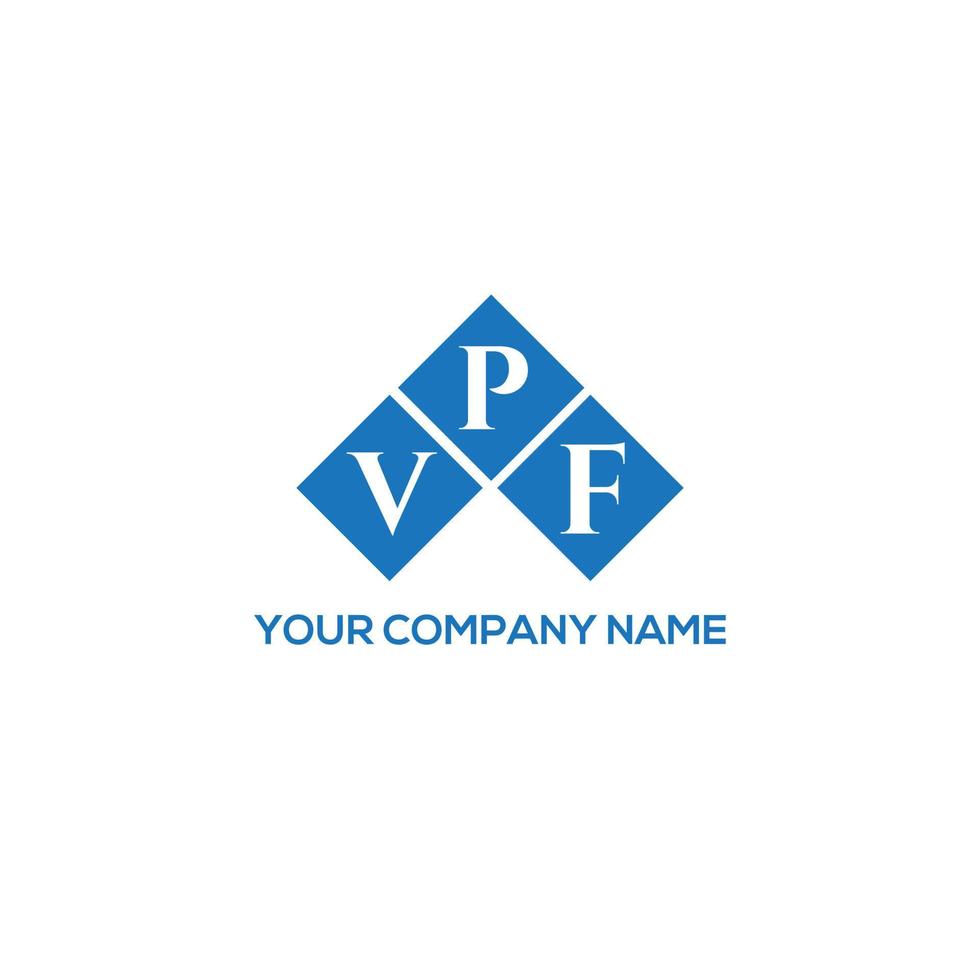 vpf lettera logo design su sfondo bianco. vpf iniziali creative lettera logo concept. disegno della lettera vpf. vettore