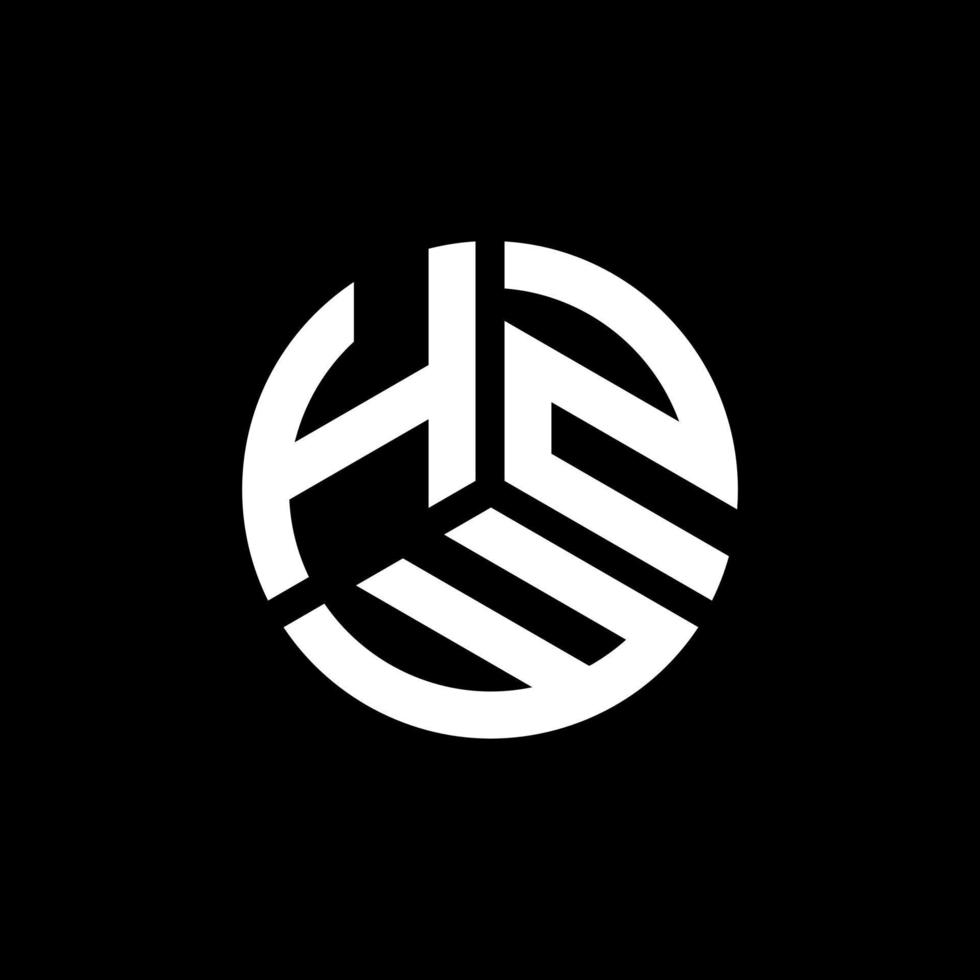 design del logo della lettera hzw su sfondo bianco. hzw creative iniziali lettera logo concept. disegno della lettera hzw. vettore