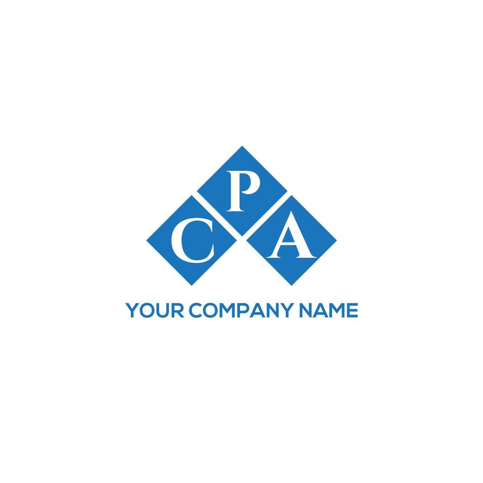 cpa creative iniziali lettera logo concept. cpa lettera design.cpa lettera logo design su sfondo bianco. cpa creative iniziali lettera logo concept. disegno della lettera cpa. vettore