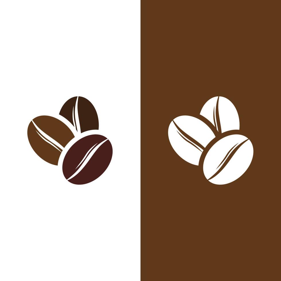 illustrazione vettoriale dell'icona del chicco di caffè