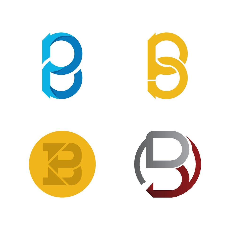 illustrazione del logo vettoriale della lettera b