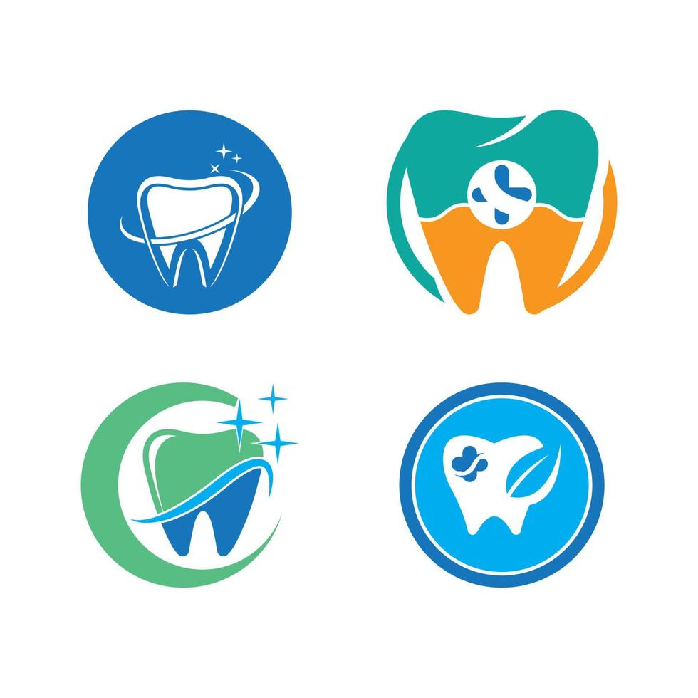 illustrazione vettoriale del modello di logo dentale