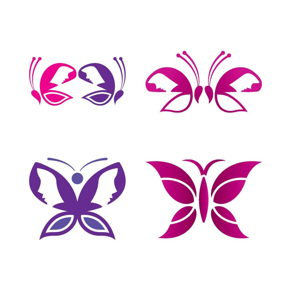 disegno vettoriale icona logo farfalla