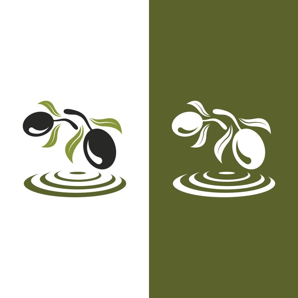 disegno dell'illustrazione di vettore dell'icona di oliva